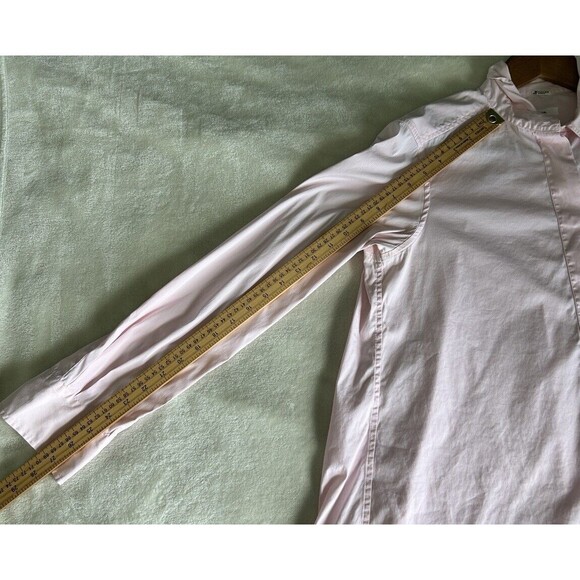 Lareida Womens Shirt Sz 38 Button Up Stretchy Career Light Blush Pink Designer - Picture 9 of 12